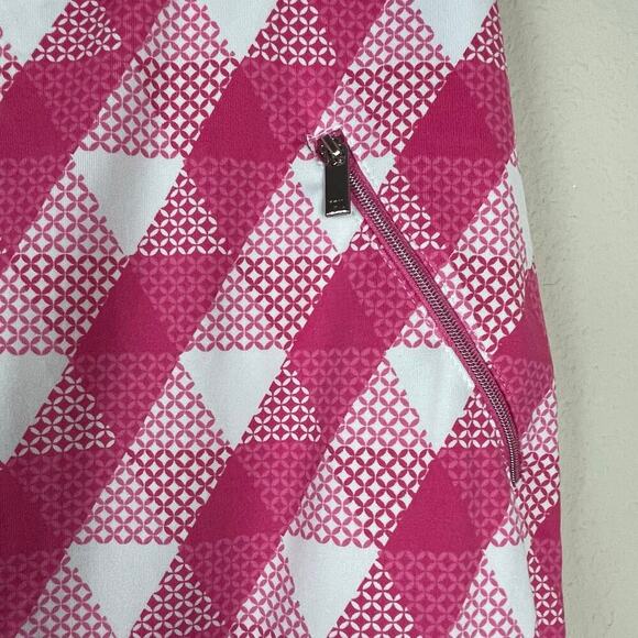 Tail‎ Activewear Pink White Geometric Skort Size S with Zip Pockets - Picture 9 of 10